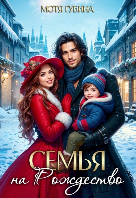 Семья на Рождество